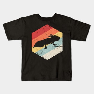 Retro 70s Axolotl Kids T-Shirt